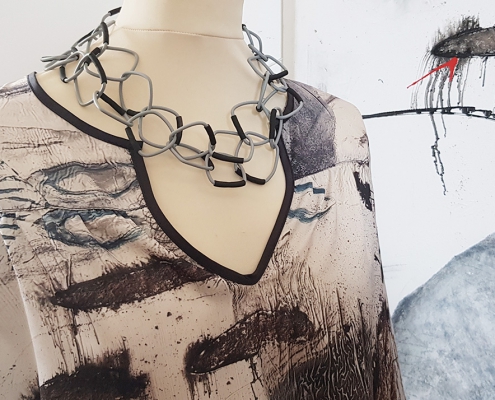 ausgefallener Schmuck Felice zur Kunstbluse